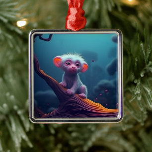Cute Creature Metal Ornament