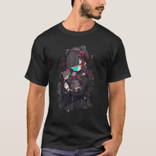 Cute Creepy Dark Mystical Kawaii Gothic Chibi Girl T-Shirt