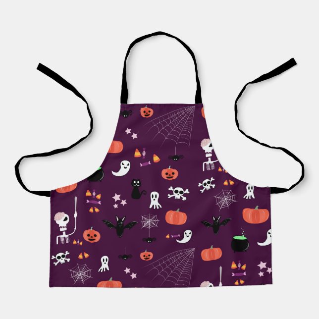 Cute Creepy Halloween Art Apron (Front)
