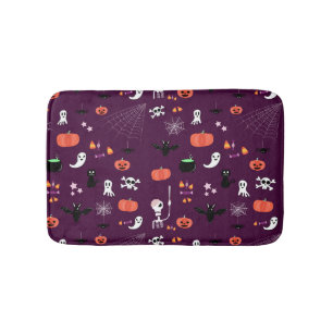 Cute Creepy Halloween Art Bath Mat