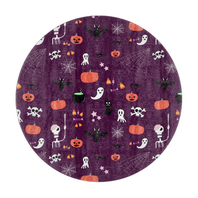 Cute Creepy Halloween Art Cutting Board (Front)