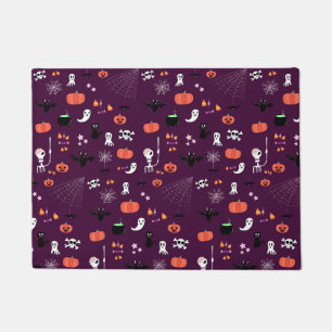 Cute Creepy Halloween Art Doormat