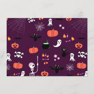 Cute Creepy Halloween Art Enclosure Card