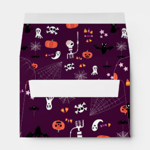 Cute Creepy Halloween Art Envelope