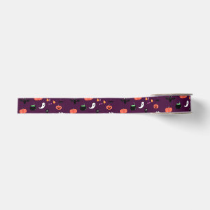 Cute Creepy Halloween Art Grosgrain Ribbon