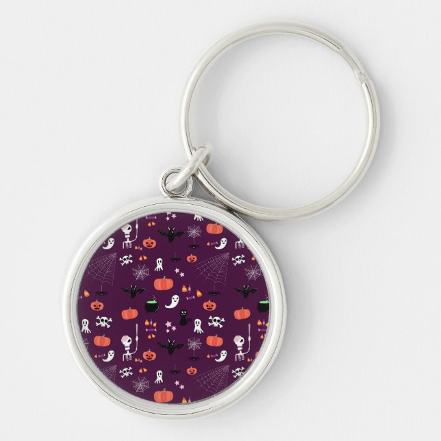 Cute Creepy Halloween Art Key Ring (Front)