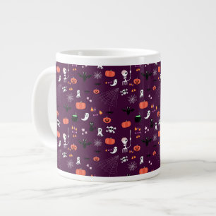 Cute Creepy Halloween Art Large Coffee Mug