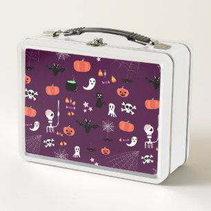 Cute Creepy Halloween Art Metal Lunch Box