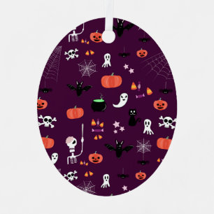 Cute Creepy Halloween Art Metal Tree Decoration