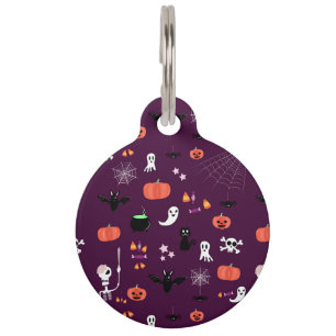 Cute Creepy Halloween Art Pet Tag
