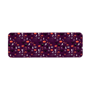 Cute Creepy Halloween Art Return Address Label