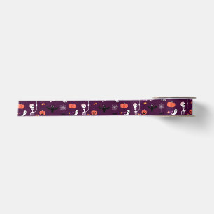 Cute Creepy Halloween Art Satin Ribbon
