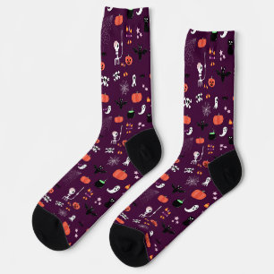 Cute Creepy Halloween Art Socks