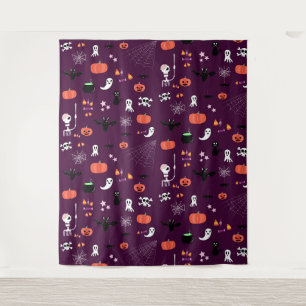 Cute Creepy Halloween Art Tapestry