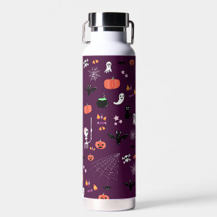 Cute Creepy Halloween Art Water Bottle
