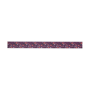 Cute Creepy Halloween Art Wrap Around Label