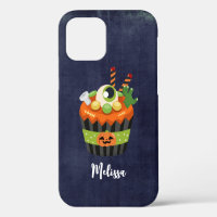 Cute & Creepy Halloween Cupcake with a Big Eyeball