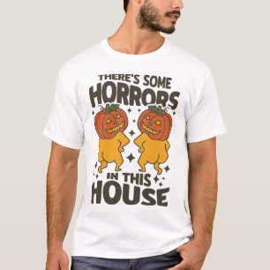 - Cute Creepy Halloween Pun – Horror House Joke T-Shirt