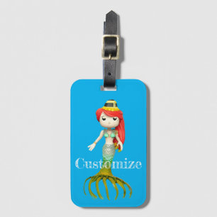Cute Creepy Mermaid Witch Thunder_Cove Luggage Tag