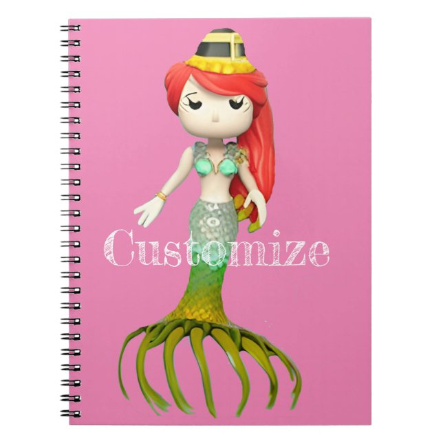 Cute Creepy Mermaid Witch Thunder_Cove  Notebook (Front)