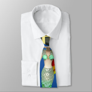 Cute Creepy Mermaid Witch Thunder_Cove Tie