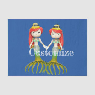 Cute Creepy Mermaid Witch Thunder_Cove Tissue Paper
