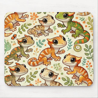 Cute Crested Gecko Mouse Pad