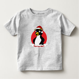 Cute crested penguin Christmas cartoon Toddler T-s Toddler T-Shirt