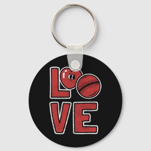 Cute Cricket Lover Cricket Player Cricket Fan Love Key Ring