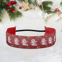 Cute Crimson Unicorn Christmas Girl Gift Red