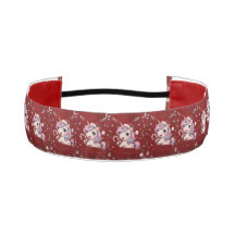 Cute Crimson Unicorn Christmas Girl Gift Red