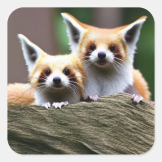 Cute Critter 2 Square Sticker