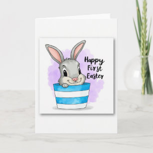 Cute Critter In Stripes Card