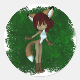 Cute Critters 05 Classic Round Sticker