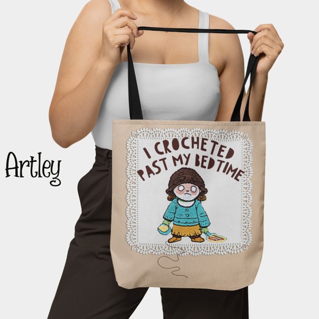 Cute Crochet doll, Funny Crochet Tote Bag (Creator Uploaded)