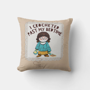 Cute Crochet Doll Yarn Doily  Cushion