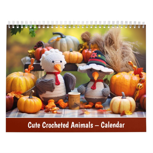 Cute Crocheted Animals – Calendar (Cover)