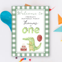 Cute Crocodile 1st Birthday Party