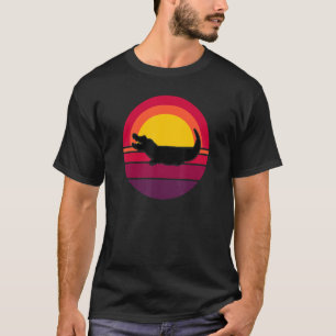 Cute Crocodile Alligator Retro Sunset Reptile Mum T-Shirt