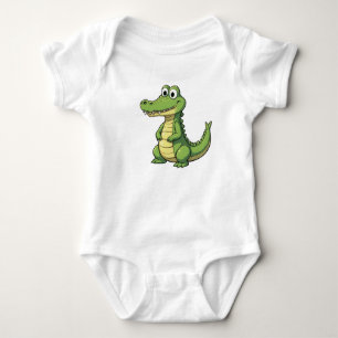 Cute Crocodile Baby Bodysuit