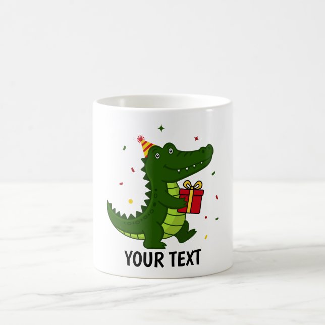 Cute Crocodile Gift Coffee Mug (Center)