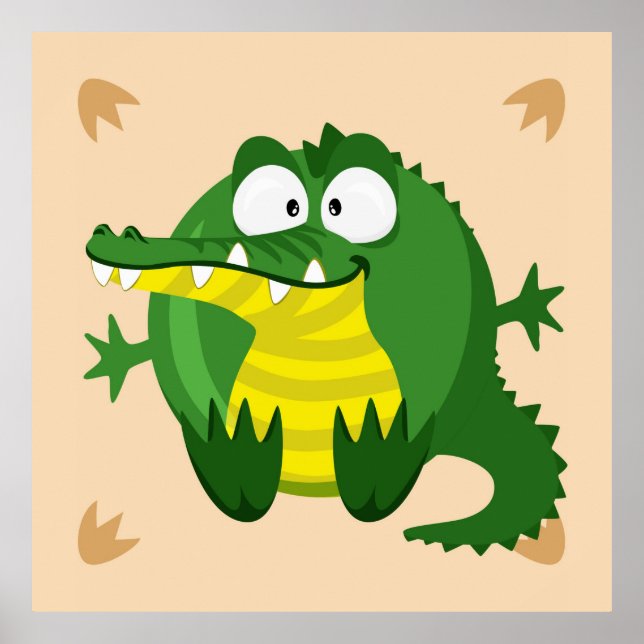 Cute crocodile poster (Front)