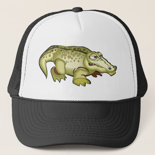 Cute Crocodile Trucker Hat (Front)