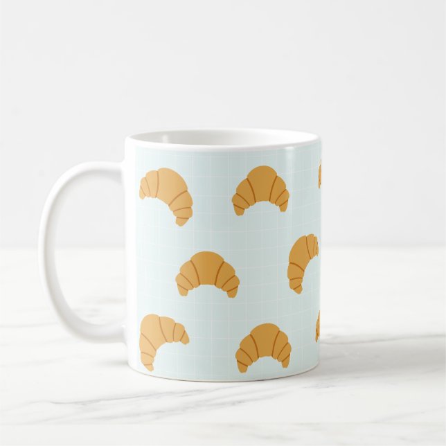 Cute Croissant Coffee Mug (Left)