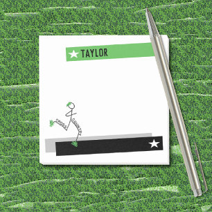 Cute Cross Country Grass Runner Post-it Notes