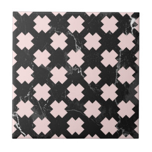 Cute Cross Pattern Ceramic Tile