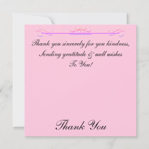 Cute Crown Thank You Sincerely Card