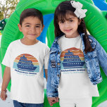 Cute Cruise Ship Family Trip Sunset Personalised Toddler T-Shirt<br><div class="desc">Cool custom cruise ship toddler t-shirts for your family reunion or spring break trip to Bermuda,  The Bahamas,  or The Caribbean. Customise these cute sunset tees with your family name and destination or year.</div>