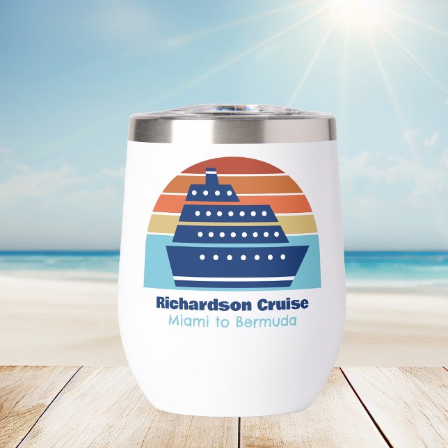 Cute Cruise Ship Sunset Personalised (Creator Uploaded)