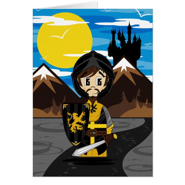 Cute Crusader Knight Card (Front)